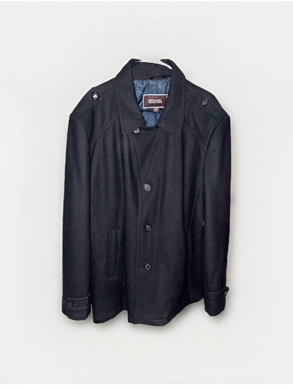 Michael Kors Men's Black Pea Coat